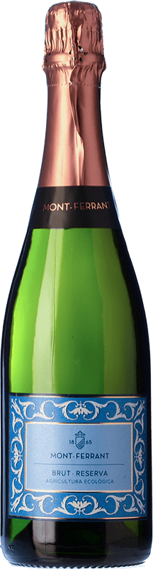 10,95 € 免费送货 | 白起泡酒 Mont-Ferrant Ecológico 香槟 预订 D.O. Cava 加泰罗尼亚 西班牙 Macabeo, Xarel·lo, Chardonnay, Parellada 瓶子 75 cl