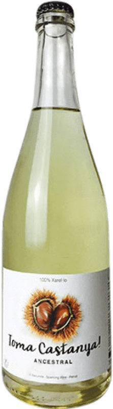 15,95 € 免费送货 | 白起泡酒 Vinyes Singulars Toma Castanya Tradicional 香槟 年轻的 加泰罗尼亚 西班牙 Xarel·lo 瓶子 75 cl