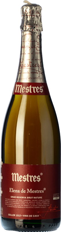 17,95 € Free Shipping | Rosé sparkling Mestres Elena Rose Brut Nature Reserve D.O. Cava Catalonia Spain Monastrell, Trepat Bottle 75 cl