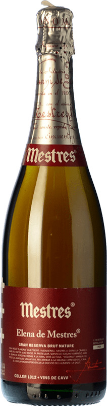 18,95 € Envoi gratuit | Vin Mousseux Rosé Mestres Elena Brut Nature Rosé Grande Réserve D.O. Cava Catalogne Espagne Monastrell, Trepat Bouteille 75 cl