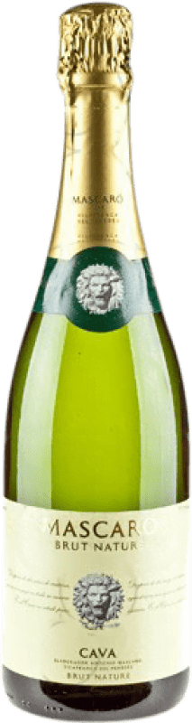 18,95 € Envio grátis | Espumante Branco Mascaró Brut Nature — Bruto Natural Reserva D.O. Cava Catalunha Espanha Macabeo, Parellada 75 cl