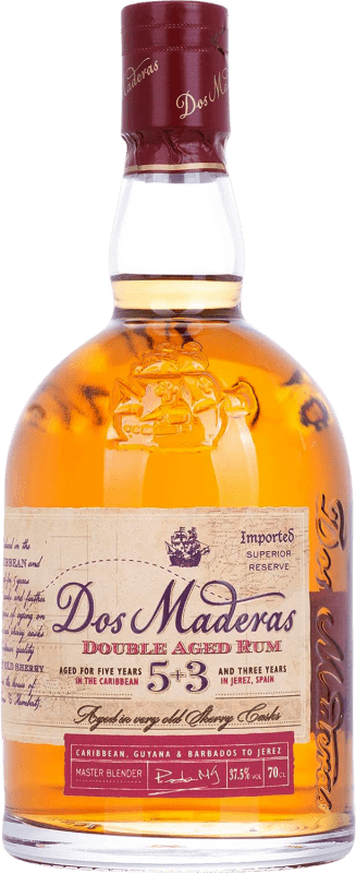 31,95 € Бесплатная доставка | Ром Williams & Humbert Dos Maderas Añejo 5+3 Испания бутылка 70 cl