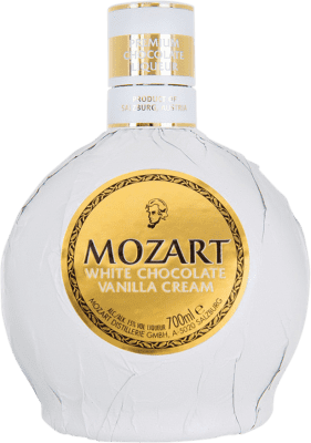 21,95 € Spedizione Gratuita | Crema di Liquore Suntory Mozart Chocolate Blanco Austria Bottiglia 70 cl