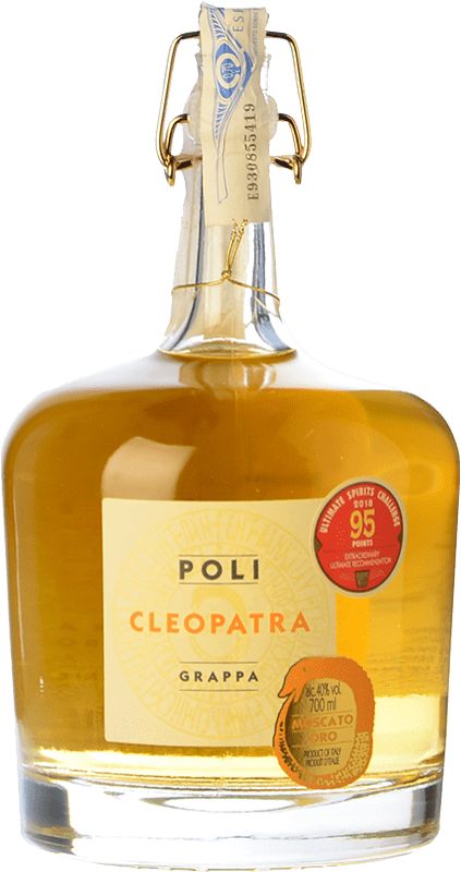 51,95 € Envío gratis | Grappa Poli Cleopatra Oro Italia Botella 70 cl