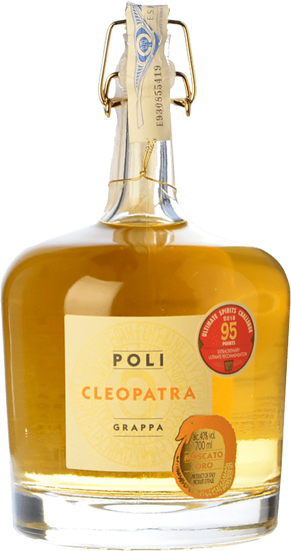 57,95 € Бесплатная доставка | Граппа Poli Cleopatra Oro — Золотая версия Италия Бутылка 70 cl