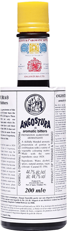 18,95 € Envio grátis | Licores Angostura Aromatic Bitters Trinidad e Tobago Garrafa Pequena 20 cl