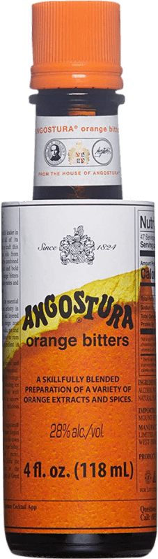 15,95 € Kostenloser Versand | Liköre Angostura Orange Trinidad und Tobago Miniaturflasche 10 cl