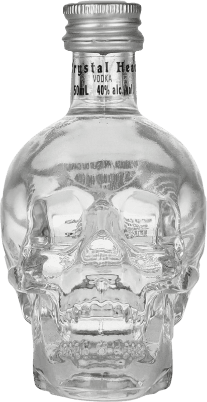 10,95 € Free Shipping | Vodka Brockmans Crystal Head Calavera — Skull Canada Miniature Bottle 5 cl