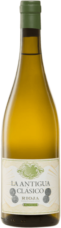 23,95 € Envoi gratuit | Vin blanc Vinos del Atlántico La Antigua Clásico D.O.Ca. Rioja La Rioja Espagne Viura, Grenache Blanc, Tempranillo Blanc Bouteille 75 cl