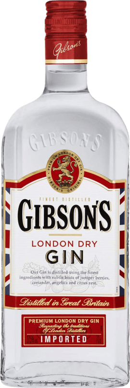 12,95 € Kostenloser Versand | Genever Gin Bardinet Gibson's Großbritannien Flasche 70 cl