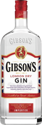 15,95 € Envio grátis | Gin Bardinet Gibson's Gin Reino Unido Garrafa 1 L