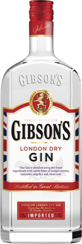 15,95 € Envio grátis | Gin Bardinet Gibson's Gin Reino Unido Garrafa 1 L