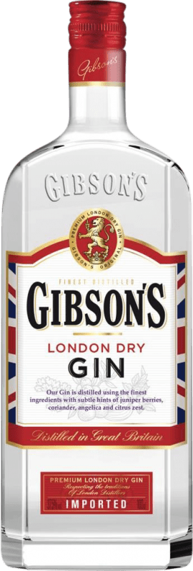 16,95 € Free Shipping | Gin Bardinet Gibson's Gin United Kingdom Bottle 1 L