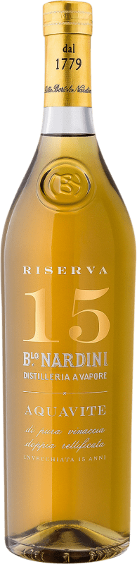 76,95 € Kostenloser Versand | Grappa Bortolo Nardini Italien 15 Jahre Flasche 70 cl