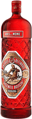 15,95 € Envío gratis | Anisado Anís del Mono Edición Botella Roja Dulce España Botella Magnum 1,5 L