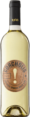 6,95 € Free Shipping | White wine 1968 Córcholis Young D.O. Penedès Catalonia Spain Macabeo, Xarel·lo, Chardonnay Bottle 75 cl