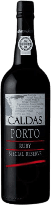 16,95 € 送料無料 | 強化ワイン Alves de Sousa Caldas Ruby I.G. Porto ポルト ポルトガル Sousón, Touriga Franca, Touriga Nacional, Tinta Cão ボトル 75 cl