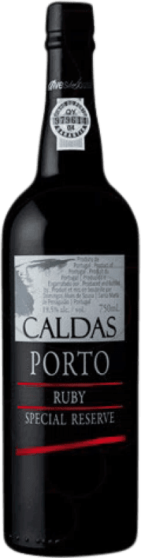 15,95 € Free Shipping | Fortified wine Alves de Sousa Caldas Ruby I.G. Porto Porto Portugal Sousón, Touriga Franca, Touriga Nacional, Tinta Cão Bottle 75 cl