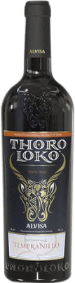 5,95 € Envío gratis | Vino tinto Alvisa Thoro Loko D.O. La Mancha Castilla la Mancha y Madrid España Tempranillo Botella 75 cl