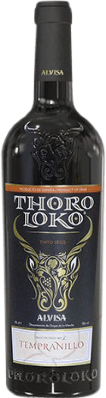 5,95 € 免费送货 | 红酒 Alvisa Thoro Loko D.O. La Mancha Castilla la Mancha y Madrid 西班牙 Tempranillo 瓶子 75 cl