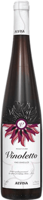 3,95 € Envio grátis | Vinho Tinto Alvisa Vinoletto Semiseco — Meio Seco Jovem D.O. La Mancha Castilla la Mancha y Madrid Espanha Garnacha — Grenache 75 cl