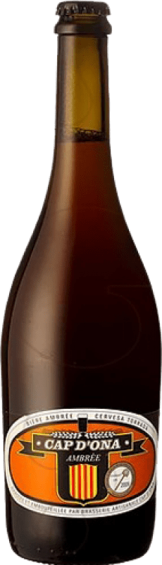 6,95 € Envío gratis | Cerveza Apats Cap d'Ona Ambrée Francia Botella 75 cl