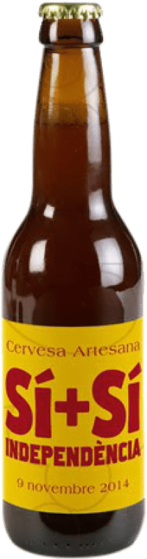 2,95 € Envio grátis | Cerveja Apats Si + Si Independencia Artesanal Espanha Garrafinha Terço 33 cl