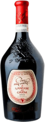 9,95 € Spedizione Gratuita | Vino rosso Losito & Guarini Sangue di Giuda Giovane D.O.C. Italia Italia Bonarda, Barbera Bottiglia 75 cl