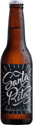 2,95 € 免费送货 | 啤酒 Barcelona Beer Santa Rita Lager 西班牙 三分之一升瓶 33 cl