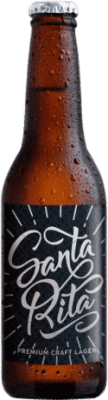 1,95 € Free Shipping | Beer Barcelona Beer Santa Rita Lager Spain Third-Liter Bottle 33 cl