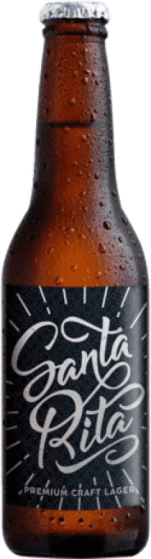 1,95 € Free Shipping | Beer Barcelona Beer Santa Rita Lager Spain Third-Liter Bottle 33 cl