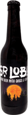 2,95 € Free Shipping | Beer Barcelona Beer Sr. Lobo Sweet Stout Spain Third-Liter Bottle 33 cl Chocolate, Orange