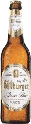 2,95 € Kostenloser Versand | Bier Bitburger Deutschland Drittel-Liter-Flasche 33 cl