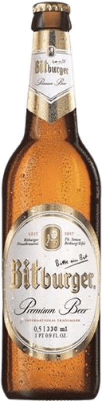 2,95 € Spedizione Gratuita | Birra Bitburger Germania Bottiglia Terzo 33 cl