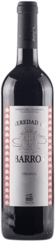 6,95 € Envoi gratuit | Vin rouge San Marcos Heredad de Barros Crianza D.O. Ribera del Guadiana Andalucía y Extremadura Espagne Tempranillo Bouteille 75 cl