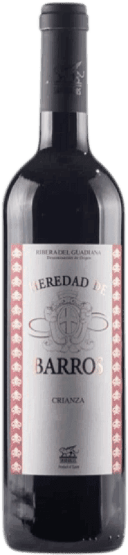 6,95 € Spedizione Gratuita | Vino Rosso San Marcos Heredad de Barros Crianza — Invecchiato in Botte D.O. Ribera del Guadiana Andalucía y Extremadura Spagna Tempranillo Bottiglia 75 cl