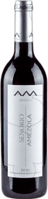 9,95 € Free Shipping | Red wine Amézola de la Mora Señorio de Amezola Reserve D.O.Ca. Rioja The Rioja Spain Tempranillo, Graciano, Mazuelo, Carignan Bottle 75 cl