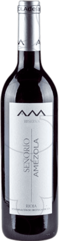 9,95 € Free Shipping | Red wine Amézola de la Mora Señorio de Amezola Reserve D.O.Ca. Rioja The Rioja Spain Tempranillo, Graciano, Mazuelo, Carignan Bottle 75 cl