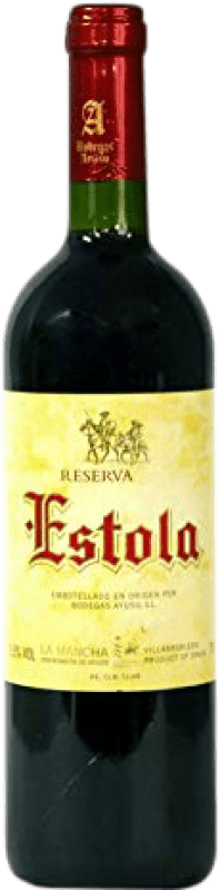 6,95 € Envoi gratuit | Vin rouge Ayuso Estola Réserve D.O. La Mancha Castilla la Mancha y Madrid Espagne Bouteille 75 cl