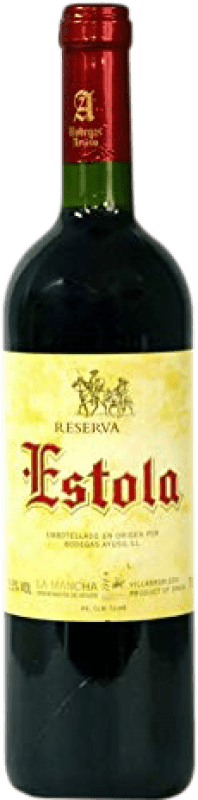 5,95 € Envio grátis | Vinho tinto Ayuso Estola Reserva D.O. La Mancha Castilla la Mancha y Madrid Espanha Garrafa 75 cl