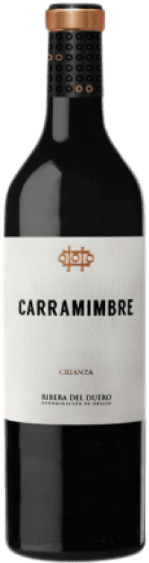 39,95 € Spedizione Gratuita | Vino Rosso Carramimbre Crianza — Invecchiato in Botte D.O. Ribera del Duero Castilla y León Spagna Tempranillo, Cabernet Sauvignon Bottiglia Magnum 1,5 L