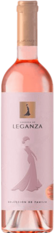 6,95 € Free Shipping | Rosé wine Condesa de Leganza Rosé Selección Familia Young I.G.P. Vino de la Tierra de Castilla Castilla la Mancha y Madrid Spain Grenache Bottle 75 cl