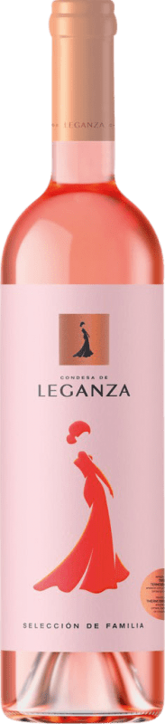 6,95 € Бесплатная доставка | Розовое вино Condesa de Leganza Rosé Selección Familia Молодой I.G.P. Vino de la Tierra de Castilla Castilla la Mancha y Madrid Испания Grenache бутылка 75 cl