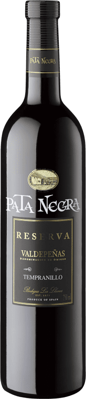 5,95 € 免费送货 | 红酒 García Carrión Pata Negra 预订 D.O. Valdepeñas Castilla la Mancha y Madrid 西班牙 瓶子 75 cl