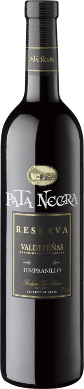 6,95 € 免费送货 | 红酒 García Carrión Pata Negra 预订 D.O. Valdepeñas Castilla la Mancha y Madrid 西班牙 瓶子 75 cl
