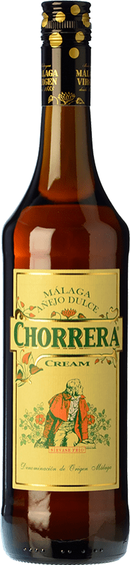 12,95 € Envío gratis | Vino generoso Málaga Virgen Chorrera Cream D.O. Sierras de Málaga Andalucía y Extremadura España Pedro Ximénez Botella 75 cl