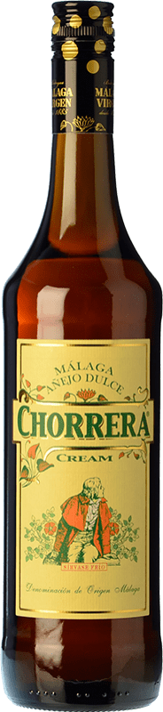 9,95 € Free Shipping | Fortified wine Málaga Virgen Chorrera Cream D.O. Sierras de Málaga Andalucía y Extremadura Spain Pedro Ximénez Bottle 75 cl