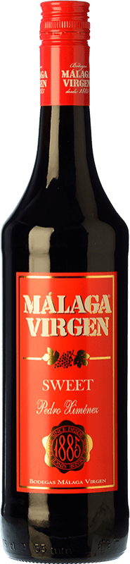 11,95 € Envío gratis | Vino Generoso Fortificado Málaga Virgen D.O. Sierras de Málaga Andalucía y Extremadura España Pedro Ximénez Botella 75 cl