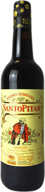 8,95 € Envio grátis | Vinho Generoso Fortificado Málaga Virgen Santopitar D.O. Sierras de Málaga Andalucía y Extremadura Espanha Pedro Ximénez Garrafa 75 cl