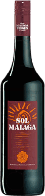 8,95 € Kostenloser Versand | Verstärkter Wein Málaga Virgen Sol de Málaga D.O. Sierras de Málaga Andalucía y Extremadura Spanien Muskat, Pedro Ximénez Flasche 75 cl